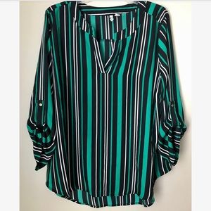 Cato Striped Top - Size XL